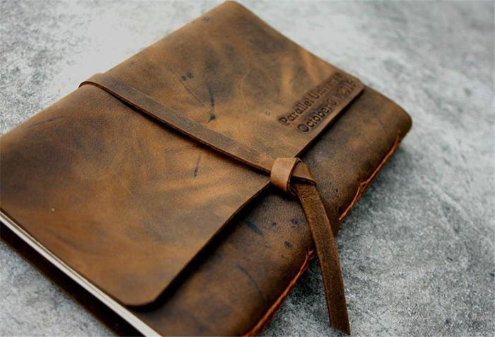 Handmade Leather Sketchbooks, World Travel Journal, Drawing