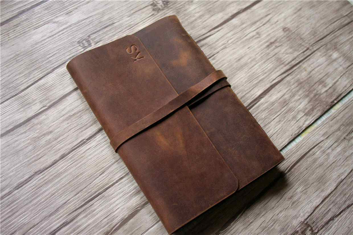 Personalized Leather Notebook A5 Holder – Leatherneo