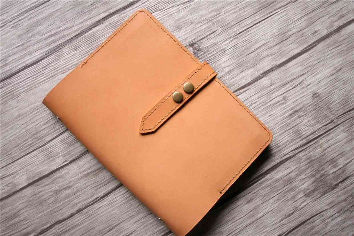 Vegan Faux Leather Notebook. Ivory Lined Personalised. Undated 