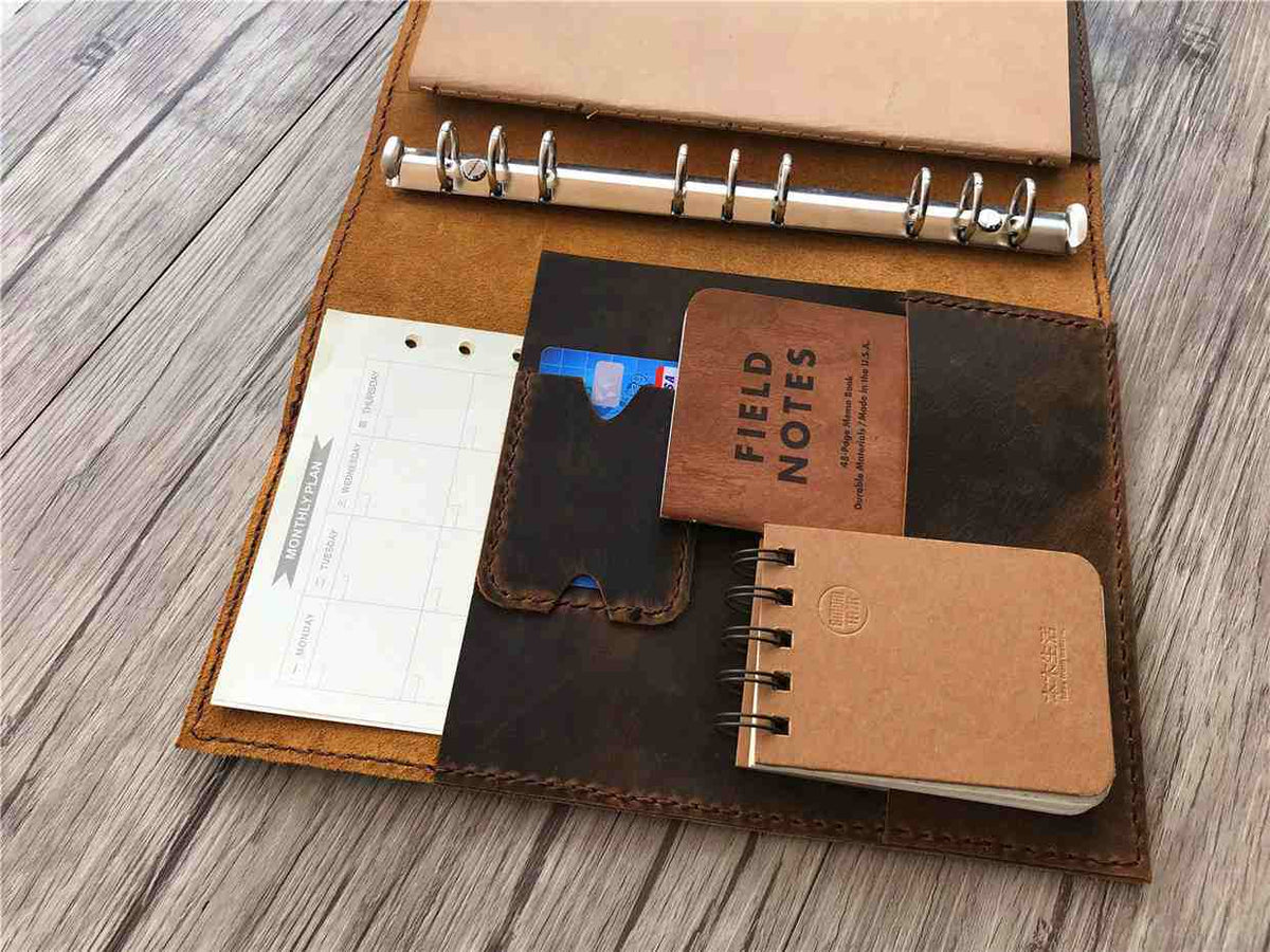 carnet de notes rechargeable A4 ou A5 cuir personnalisable- Le