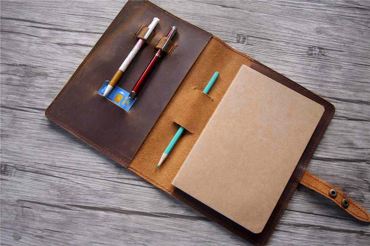 Custom A5 Leather Drawing Journal Cover – LeatherNeo