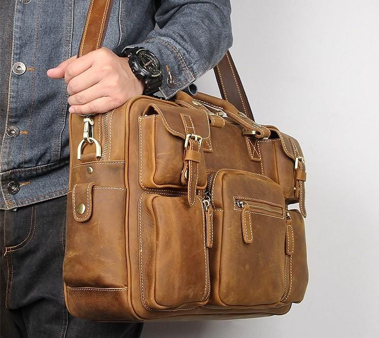 Official Leather Man Laptop Bag And Handbags