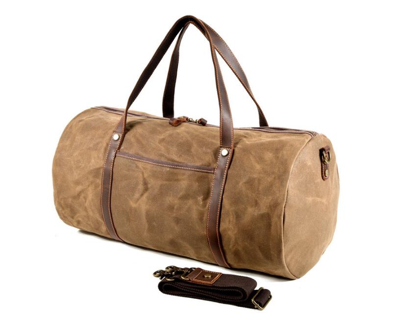 Weekender Duffle Bag for Men: Folding Waxed Canvas Duffle Bag -  Denmark