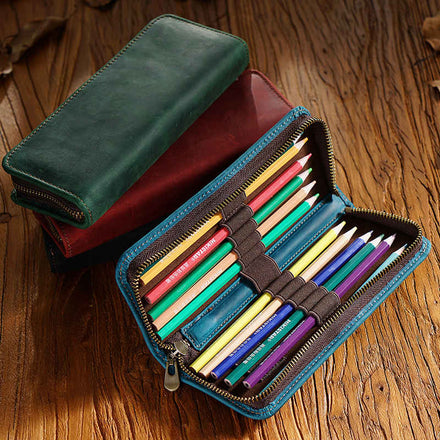 Linus Pencil Case Leather
