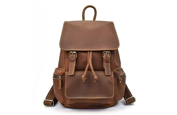 Classic Laptop Bag in Genuine Leather – Brown Bear