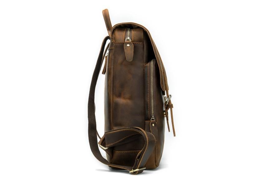 Womens Vintage Brown Leather Backpack Purse Book Bag Purse for Women –  igemstonejewelry