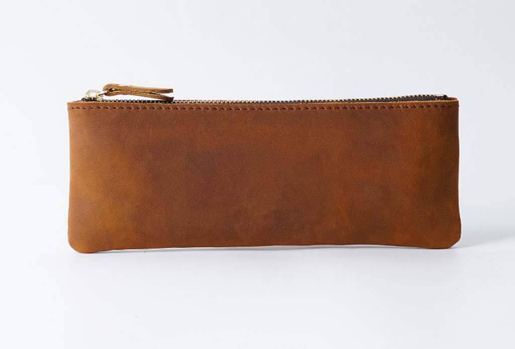 The 7321 Leather Pencil Case - Brown - 7321 DESIGN