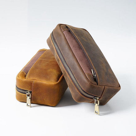 Large & Extra Large Leather Pencil Cases - LeatherNeo