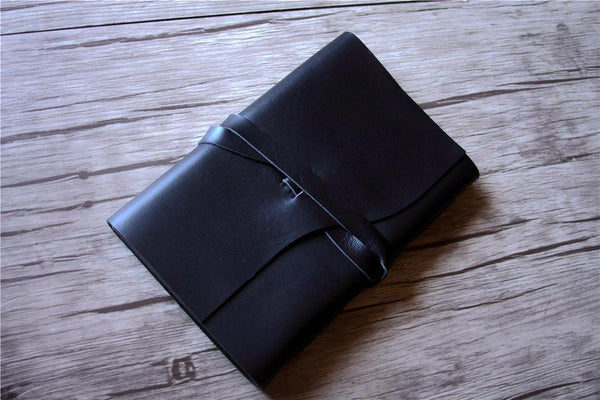 Black Leather Guest Book