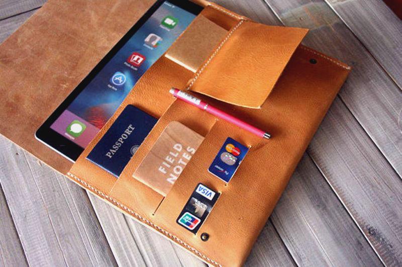 Personalized Leather iPad Pro 12.9 Sleeve Covers
