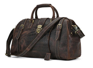 The “Hemingway” Buffalo Leather Duffle Bag [PREORDER] - Vintage Gentlemen